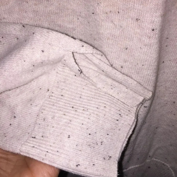 Style & CO Cream Sand Cotton XL sweater Ribbed open cuff - Picture 4 of 10